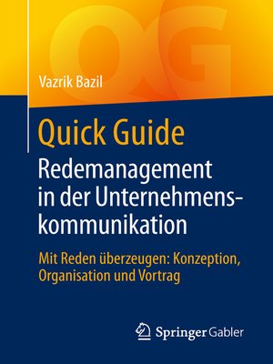 cover image of Quick Guide Redemanagement in der Unternehmenskommunikation